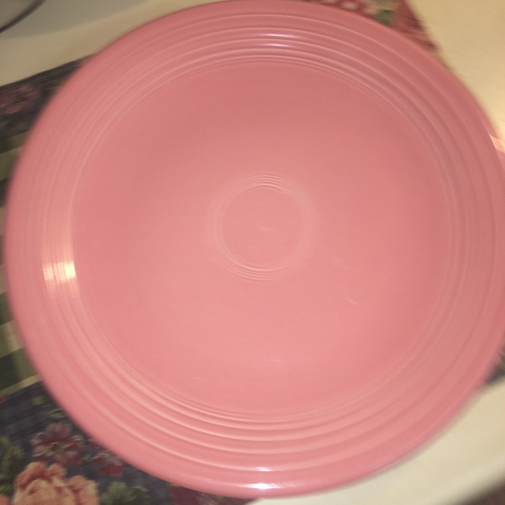 Vintage Fiesta Rose 11‎ 3/4" Chop Plate Platter HLC 1986-2005 Fiestaware